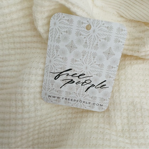 FREE PEOPLE NWT Santa Clara Thermal in Alabaster Size XS - Picture 8 of 13